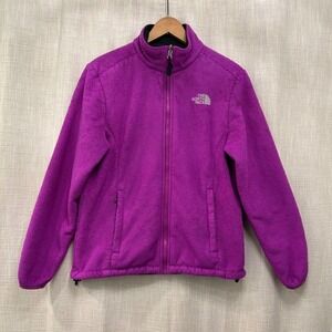 The North Face Jacket Women's Fuzzy Fleece Full Zip Purple Size‎ Medium
